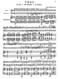 Pfitzner, Hans: Trio in F Major Op. 8 for piano, violino and violoncello
