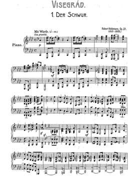Volkmann, Robert: Visegrád, 12 musikalische Dichtungen für das Pianoforte Op. 21