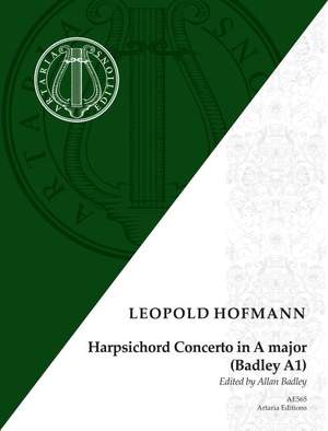 Hofmann, L: Harpsichord Concerto in A major A major Badley A1