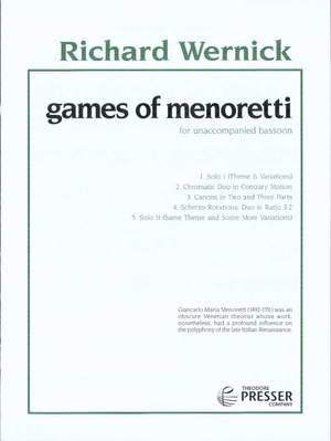 Richard Wernick: Games Of Menoretti