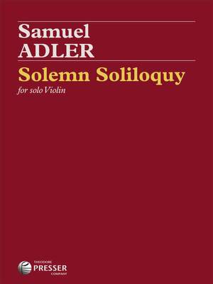 Samuel Adler: Solemn Soliloquy
