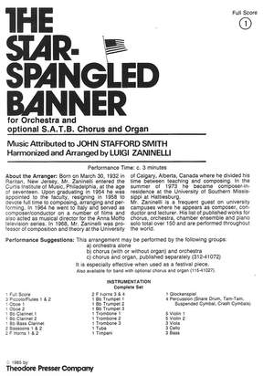 Francis Key: The Star Spangled Banner for Orchestra