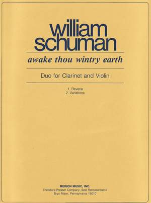 William Schuman: Awake Thou Wintry Earth