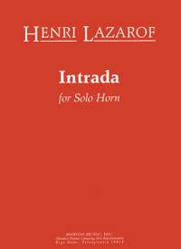 Henri Lazarof: Intrada