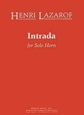 Henri Lazarof: Intrada