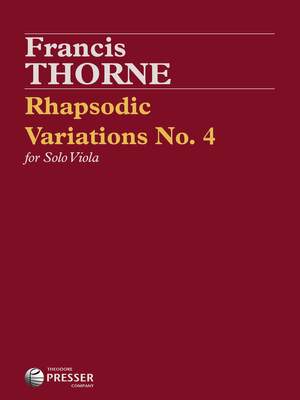 Francis Thorne: Rhapsodic Variations No. 4