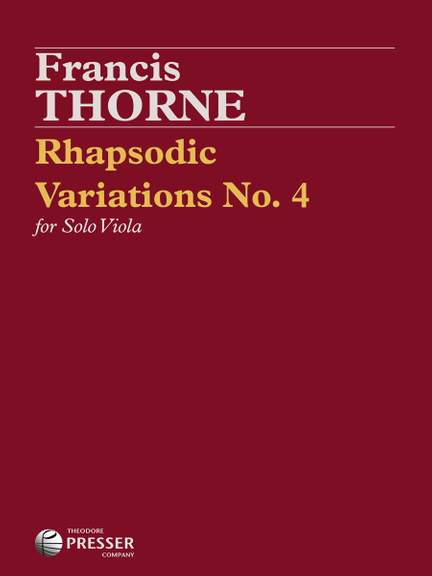 Thorne, F: Rhapsodic Variations No. 4