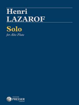 Henri Lazarof: Solo