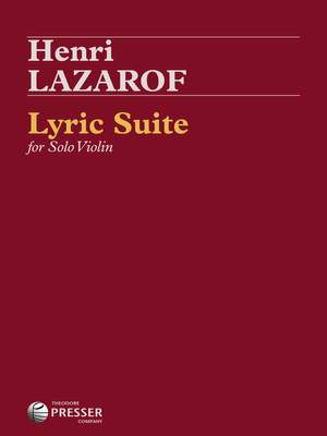 Henri Lazarof: Lyric Suite