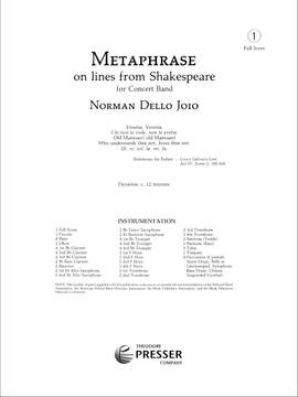Norman Dello Joio: Metaphrase