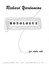 Richard Yardumian: Monologue