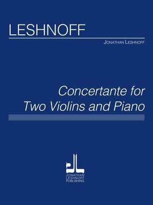 Jonathan Leshnoff: Concertante for Two Violins