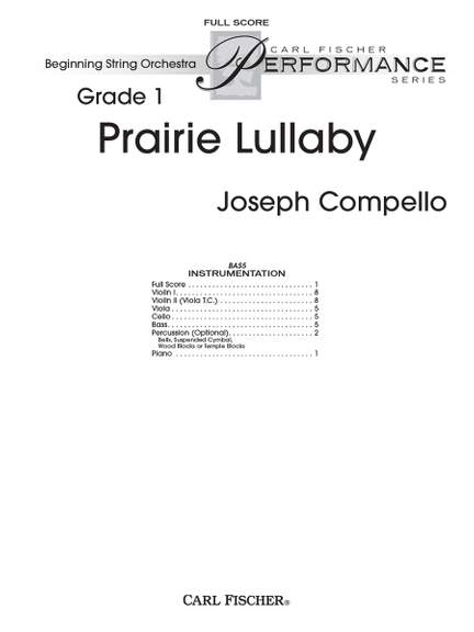 Joseph Compello: Prairie Lullaby
