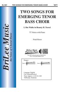 Noah Reese: Two Songs for Emerging Tenor Bass Choir