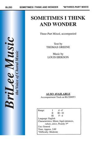 Louis Erikson: Sometimes I Think and Wonder