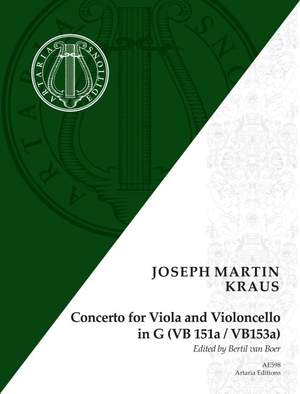 Kraus, J M: Concerto for Viola and Violoncello in G G major VB 151a / VB153a