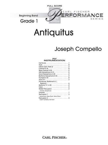 Joseph Compello: Antiquitus