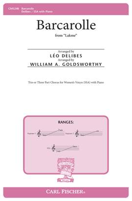 Delibes, L: Barcarolle B flat major