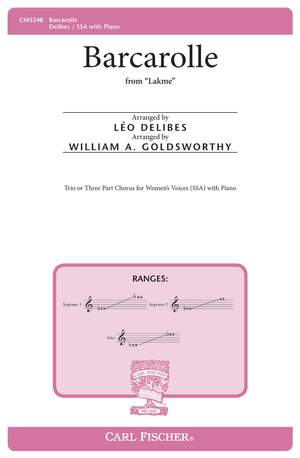 Delibes, L: Barcarolle B flat major