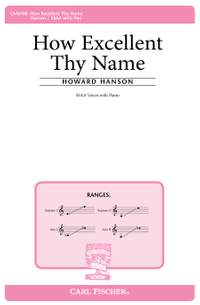 Howard Hanson: How Excellent Thy Name