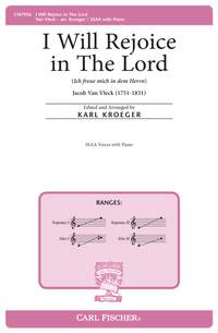 Vleck, J v: I Will Rejoice in The Lord