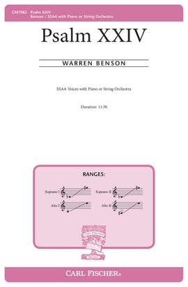 Warren Benson: Psalm XXIV