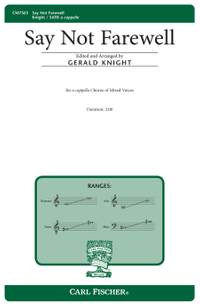 Juan Escobar: Say Not Farewell