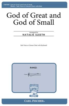 Natalie Sleeth: God of Great and God Of Small