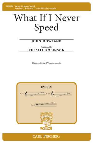 John Dowland: What If I Never Speed?