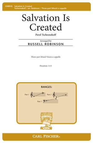 Pavel Tschesnokoff: Salvation Is Created