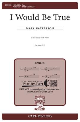 Mark Patterson: I Would Be True