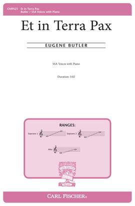 Eugene Butler: Et in Terra Pax