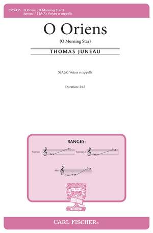 Thomas Juneau: O Oriens
