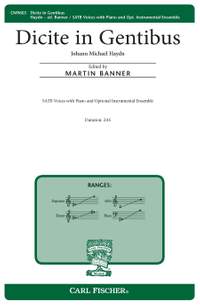 Haydn, J M: Dicite in Gentibus