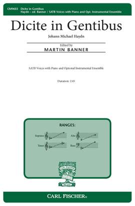 Johann Michael Haydn: Dicite in Gentibus
