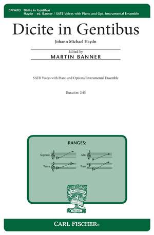 Haydn, J M: Dicite in Gentibus A minor