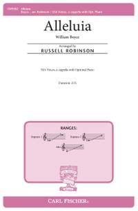 Boyce, W: Alleluia B flat major