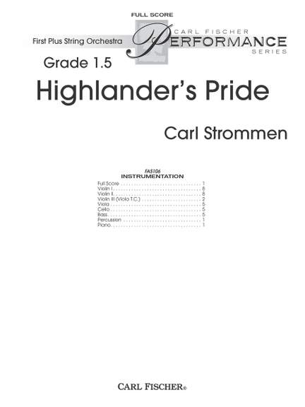 Carl Strommen: Highlander’s Pride