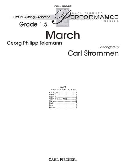 Georg Philipp Telemann: March