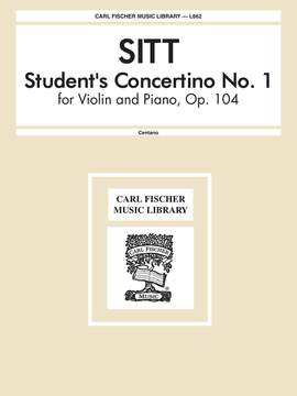 Hans Sitt: Student Concertino No. 1, Op. 104