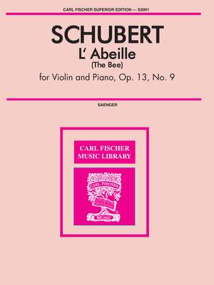 Franz&#x20;Schubert&#x3A;&#x20;L&#x27;Abeille