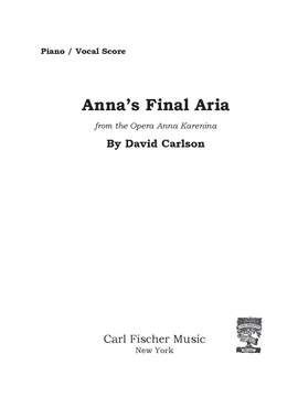 David Carlson: Anna's Final Aria (WT)