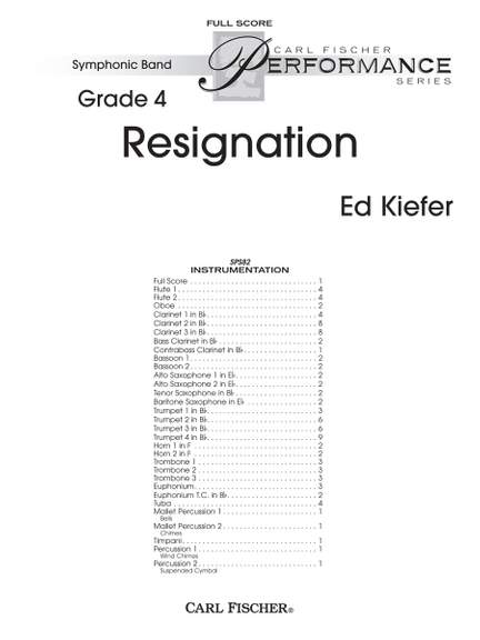 Kiefer, E: Resignation