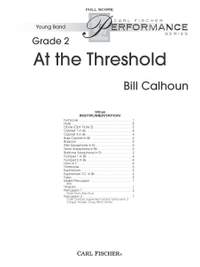 Bill Calhoun: At the Threshold