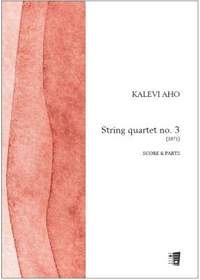 Aho, K: String quartet no. 3