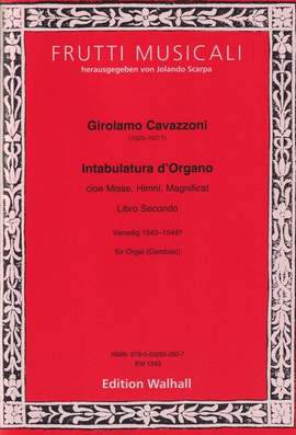 Cavazzoni, G: Intabulatura d'Organo