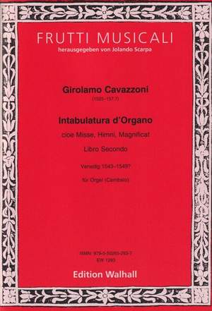 Cavazzoni, G: Intabulatura d'Organo