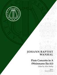 Wanhal, J B: Flute Concerto in A A major Weinmann IIe:A1
