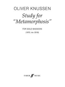 Oliver Knussen: Study for "Metamorphosis"