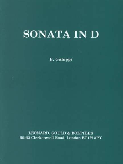 Galuppi, B: Sonata D-Dur